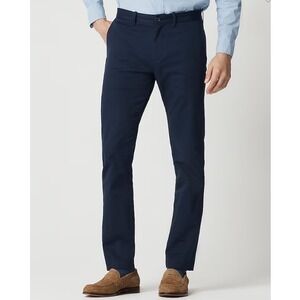 J Crew Pants Mens 32x32 Blue Flex Slim Fit Chinos Navy Thermal Comfort BZ109